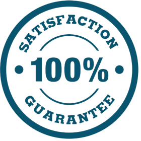 100% satisfaction guarantee