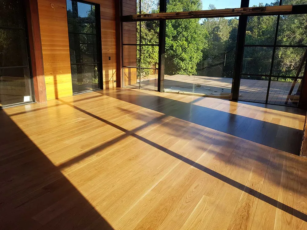 American Oak wide board with a water-based matt finish timber floor, Gold Coast