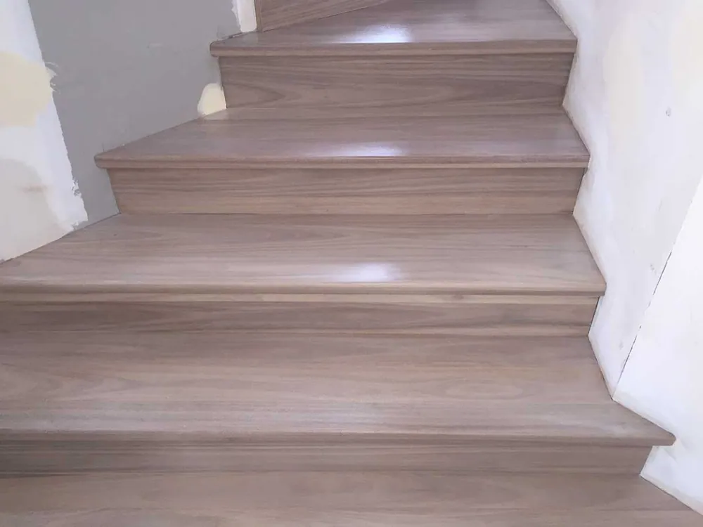 Blackbutt flooring and stairs with a Feast Watson water-based lime wash finish