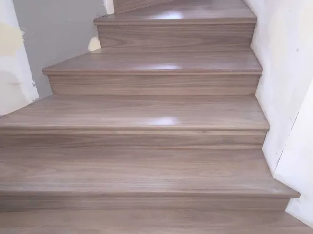 Blackbutt flooring and stairs with a Feast Watson water-based lime wash finish