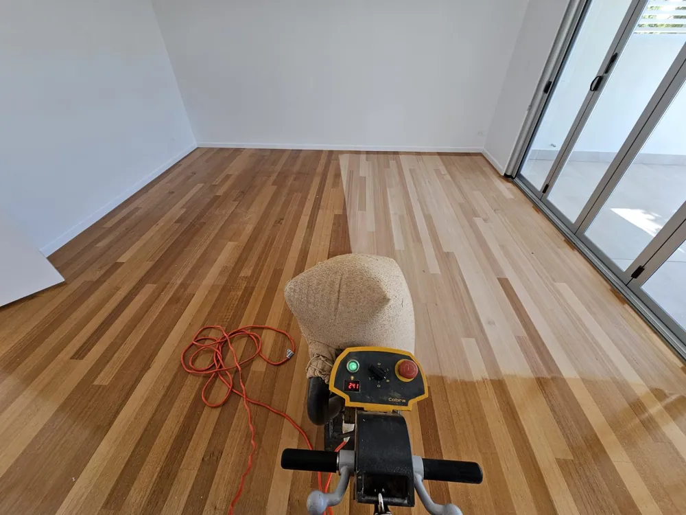 Exquisite Tasmanian Oak floors enhanced with mild limewash finish on the Gold Coast