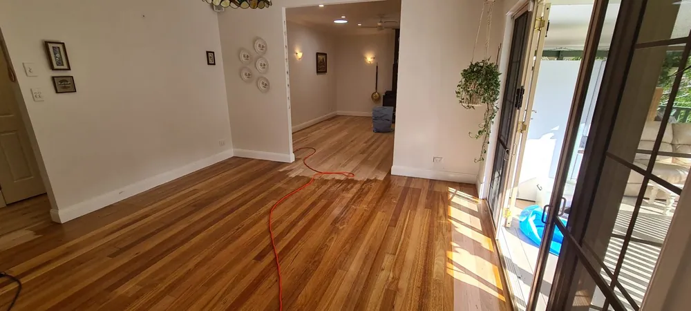 Elevate your space with sanding and refinishing with a limewash finish timber floor, Gold Coast