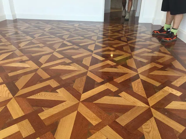 Parquetry floors at versace hotel resort Gold Coast