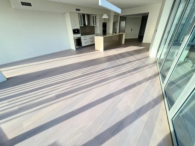 Spotted gum flooring with limewash finish in Gold Coast