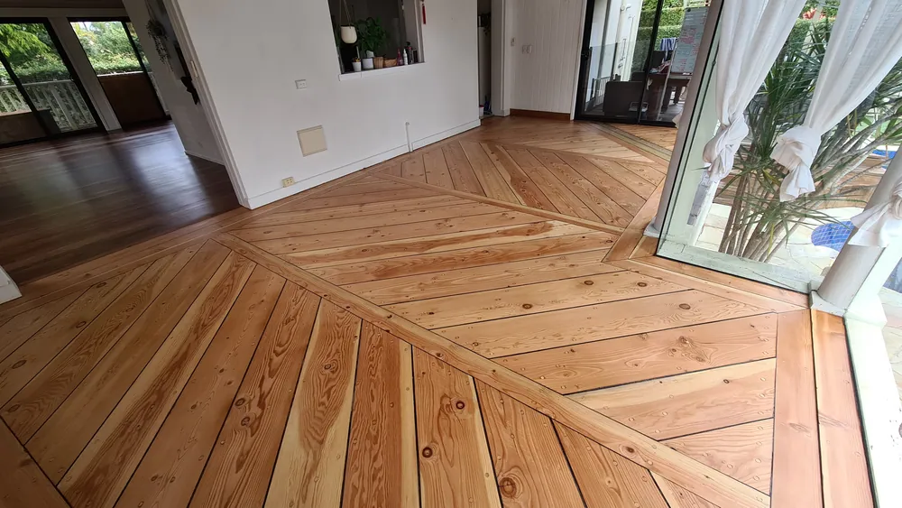 Water based 2 pack matte refinishing on Gold Coast timber floor, Gold Coast