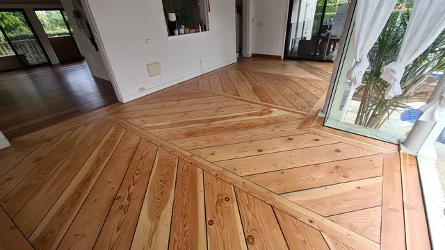 Water based 2 pack matte refinishing on Gold Coast timber floor, Gold Coast