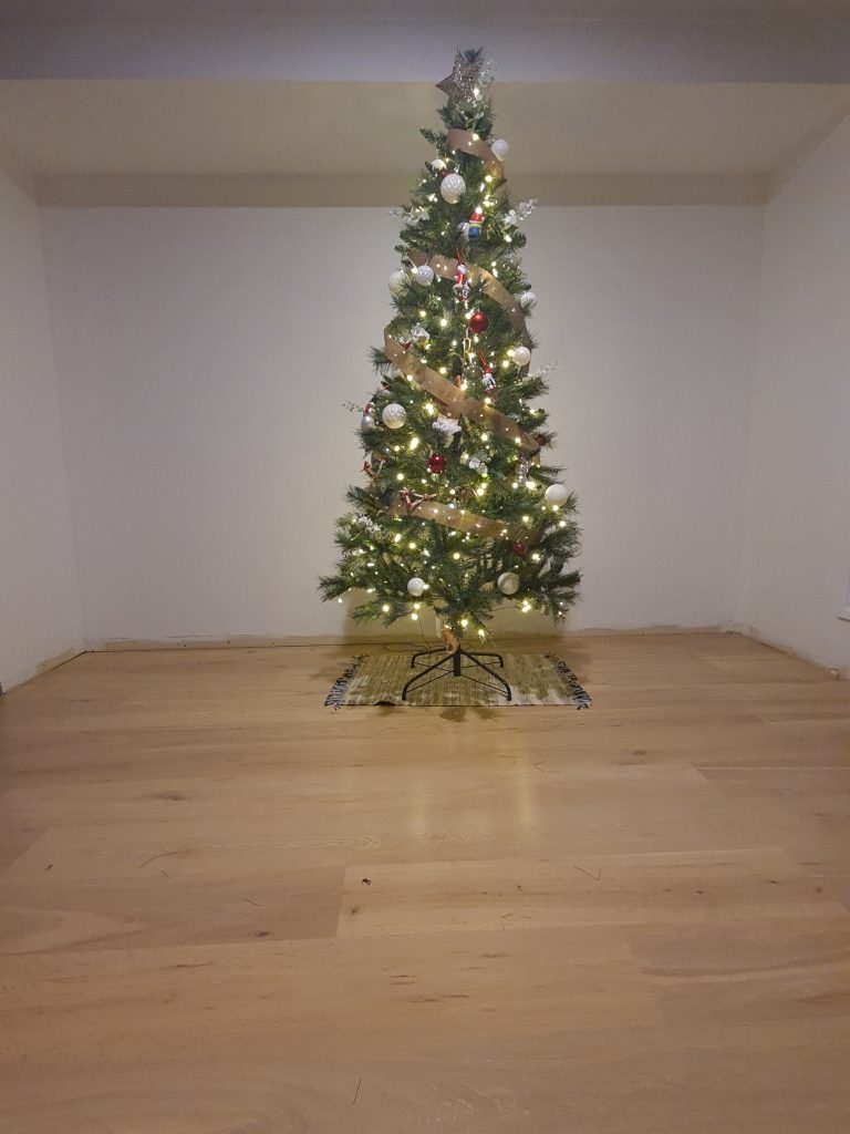 floor sanding christmas tree